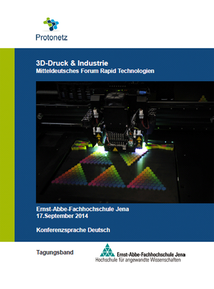 Tagungsband Titelcover Forum 3D-Druck & Industrie 2014