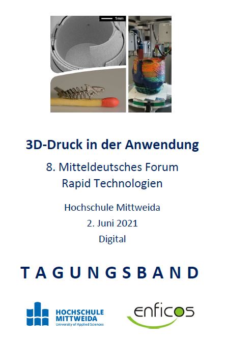 Tagungsband Titelcover Forum 3D-Druck i.d. Anwendung 2021