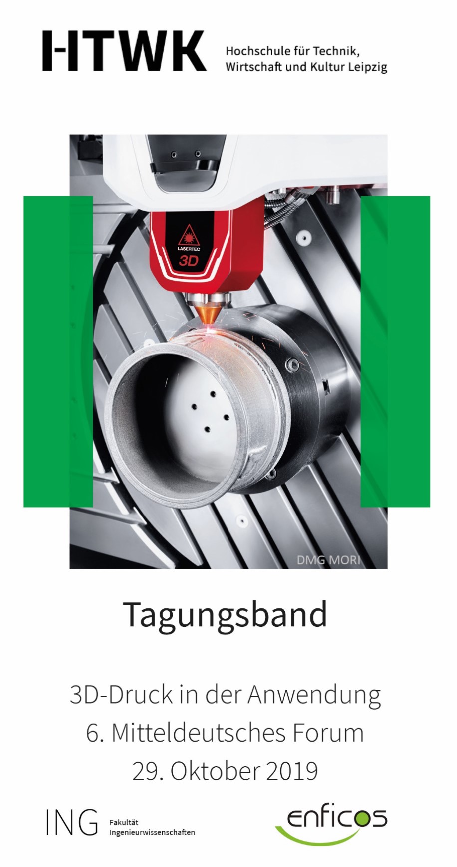 Tagungsband Titelcover 3D-Druck in der Anwendung 29.10.2019 HTWK Leipzig